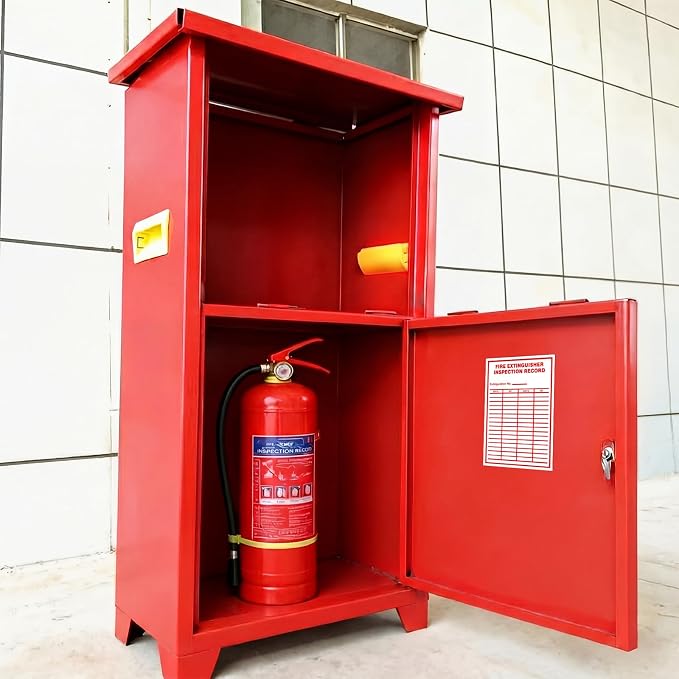 10 Pcs Fire Extinguisher Inspection Record Labels - 3.5" x 5" Fire Adhesive Vinyl Safety Stickers for School Office, and Home, Industrial (Blank Date & by Log)