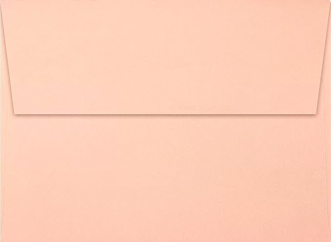 LUXPaper A7 Invitation Envelopes | Peel & Press | 5 1/4" x 7 1/4" | Blush Pink | 80lb. Text | 500 Qty