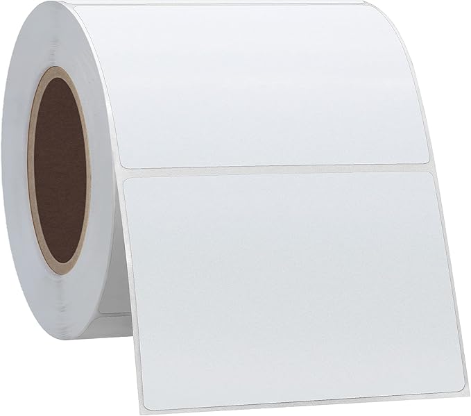 Hybsk 3x2 inch Direct Thermal Labels for Barcodes, Address, Compatible with Rollo Label Printer & Zebra Desktop Printers (3"x2",2 Rolls White)