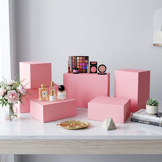 Pink Shipping Boxes 11x6x6, 30 Pack Corrugated Cardboard Mailer Boxes | Packaging for Small Business, Box Mailers for Candles, Soaps, Jewelry, Cosmetics, Mugs