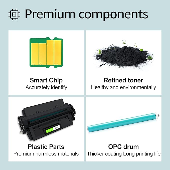 greencycle C4096A Toner Cartridge Replacement Compatible for HP 96A Laser Jet 2100 2100m 2100se 2100tn 2100xi 2200 2200d 2200dn 2200dse 2200dt 2200dtn Printer(2 Black)