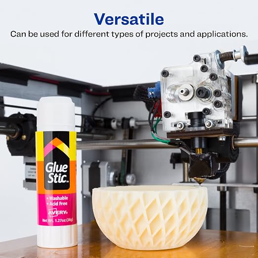 Avery® Glue Stic™, White Glue Sticks, Washable, 1.27 oz, 6 Total (98073)