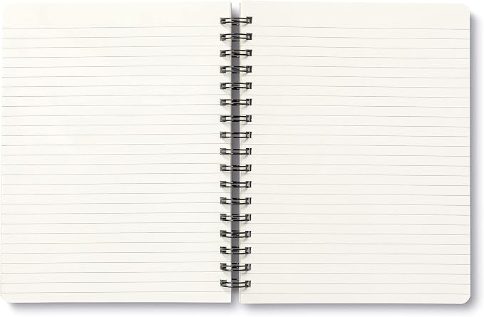 Compendium Spiral Notebook - Wild at Heart — A Designer Spiral Notebook with 192 Lined Pages, College Ruled, 7.0”W x 9.25”H