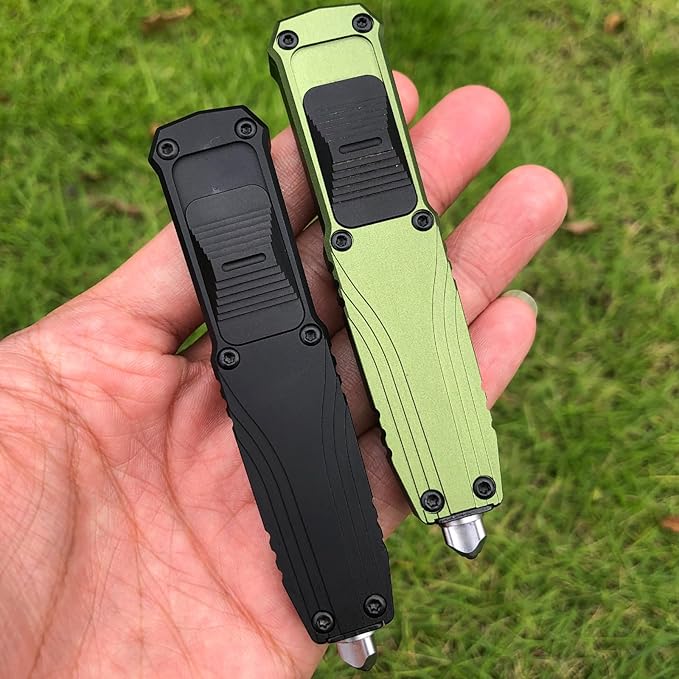 EDC Retractable Scalpel Knife, Fast Open Automatic Utility Knife, Auto Box Cutter with 10PCS #23 and 3PCS 0.4mm thick #60 Scalpel Blades