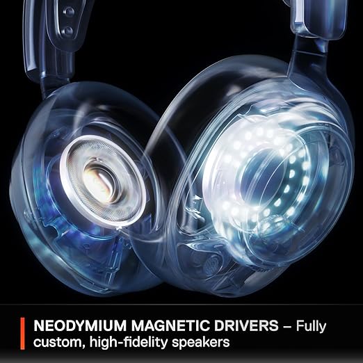 SteelSeries Arctis Nova 7P Wireless Multi-Platform Gaming Headset — Neodymium Magnetic Drivers — 2.4GHz + Bluetooth — 38Hr USB-C Battery — Gen2 AI Mic — PlayStation, PC, Switch, VR, Mobile - White