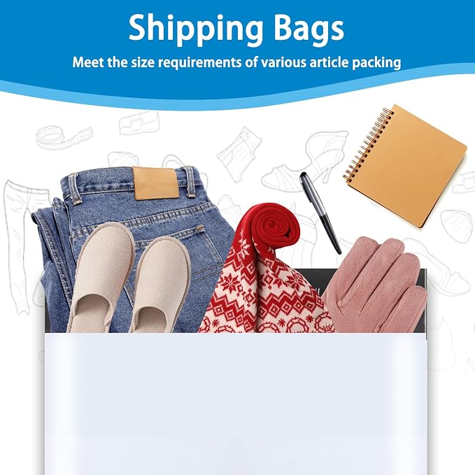 9527 Product Poly Mailers Envelopes Shipping Bags Self Sealing,10"x13", 500 Bags
