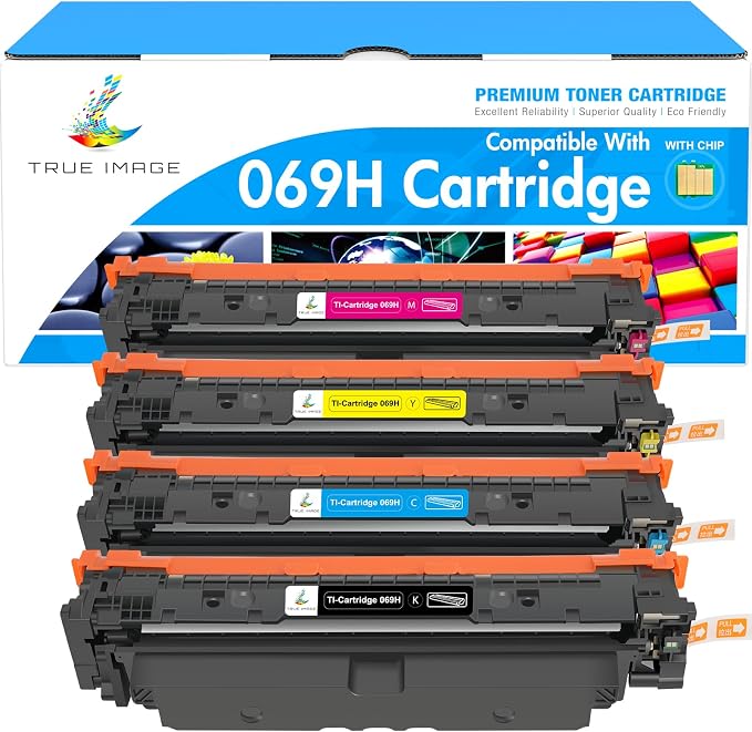 069H 069 Toner Cartridge Set for Canon 069 069H MF753Cdw MF751Cdw MF750C | Compatible for Canon Color ImageCLASS LBP674C LBP674Cdw MF752Cdw MF756Cx LBP673Cdw LBP674Cx Series Printer Ink High Capacity