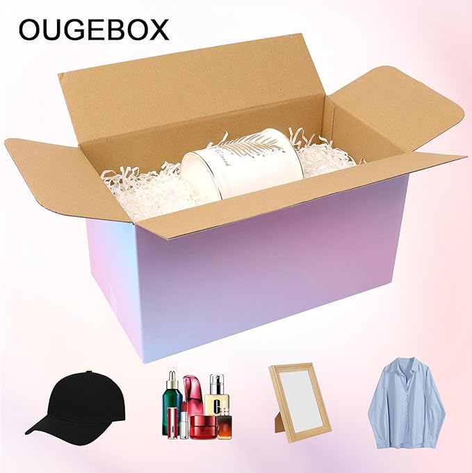 30 Pack 11x6x6 Colorful Shipping Boxes Medium, Corrugated Cardboard Boxes for Packaging Small Business
