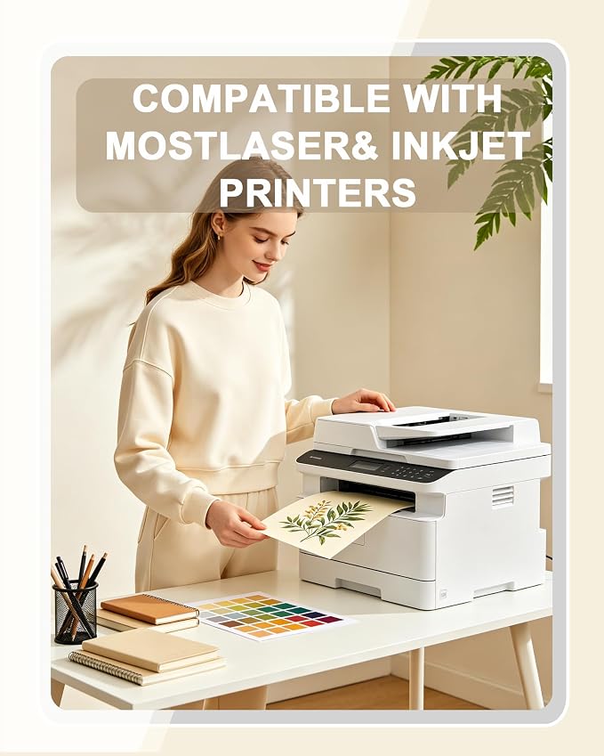WritePads Veritas Colored Copy Paper, Cream Multi-Purpose paper,Colored Printer Paper 8.5” x 11”, 20 lb / 75 GSM, Cream,200 Sheet, Made in USA