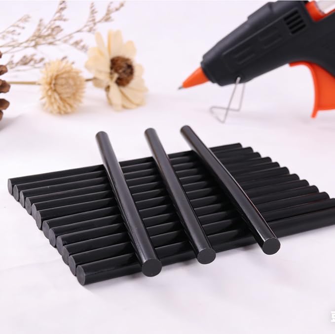 40 Pcs Dent Repair Glue Stick,Black Craft Glue Gun Sticks, 0.43” Dia x 7.87”Long Hot Melt Glue Sticks for Car Dent Repair Handmade DIY Art Craft Home Office Project Craftwork Fix & Repairs