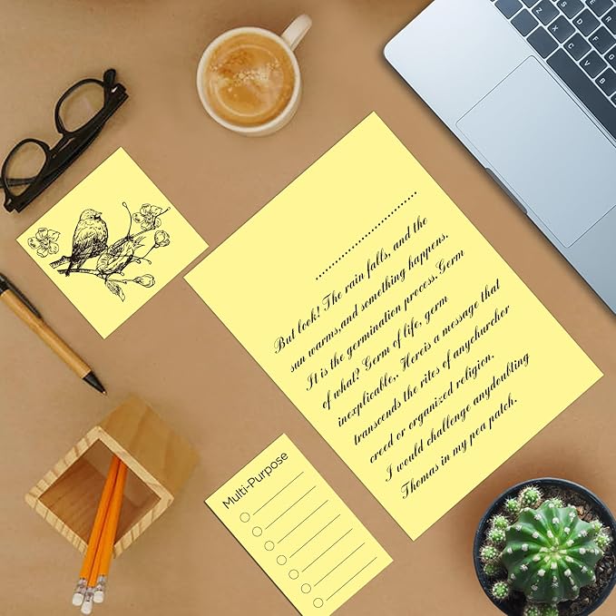 Yellow Paper, Multi-Purpose Colored Paper, Colored Printer Paper 8.5” x 11”, 20 lb/75 GSM,200 Sheets, Jam-Free For Inkjet/laser printer, Copy, Office Home, Made in USA