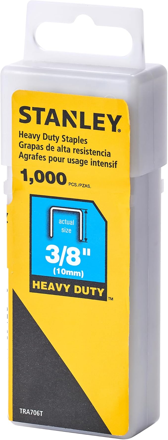Stanley Sharpshooter Staples TRA706T 3/8 Inch Leg Length, 1000/Box, Pack of 2