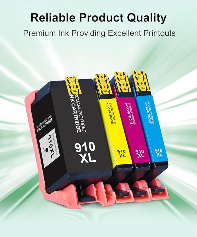 910XL Ink Cartridges Combo Pack Replacement for HP 910 HP 910XL Ink | Compatible with HP OfficeJet Pro 8025e 8025 8028e 8028 8035e 8035 OfficeJet 8015e 8022e 8015 8022 Printers