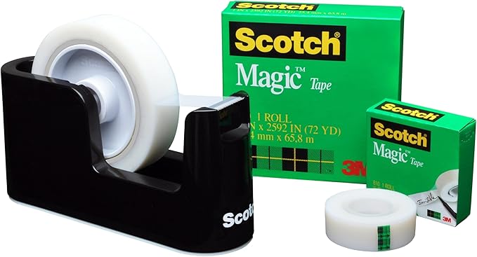 Scotch Deluxe Tape Dispenser, Black (C24)