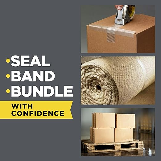Scotch Strapping Packaging Tape, 1.88 in x 360 in (48 mm x 9.14 m), 36/case