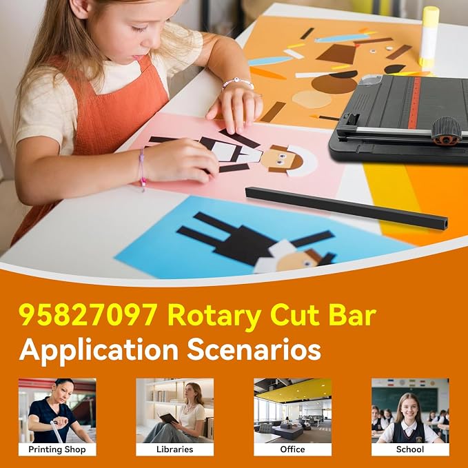 95827097 Rotary Cut Bar Replacement for Fiskars 45mm Replacement Rotary Cutter Blades Paper Rotary Cutter Ideal for Printing Shops, Libraries and Offices