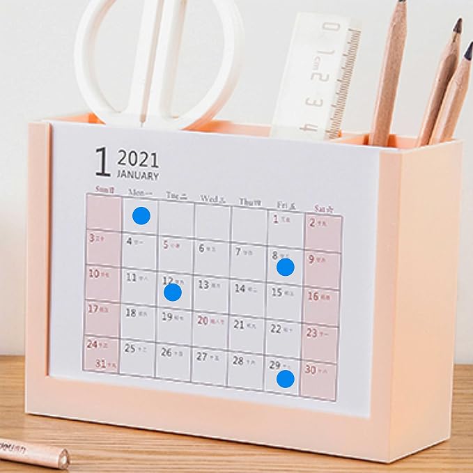 PARLAIM 1/2 Inch Round Permanent Color-Code Dot Stickers,1000 per Roll dots Label Dispenser Box,Bright Blue Color Coding Circle Stickers(Blue)