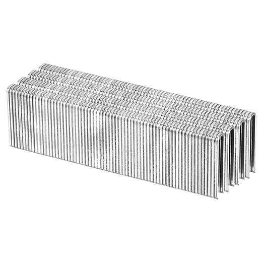 uxcell 18 Gauge Narrow Crown Staples 1/4"x1", 900Pcs Galvanized Steel for Pneumatic, Electric Stapler, White
