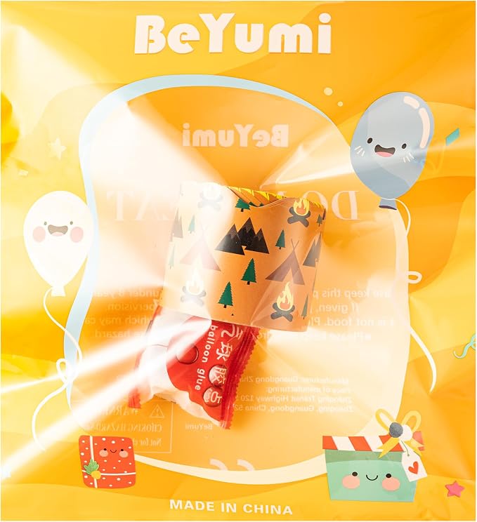 BeYumi Camping Tent Border Trim - 65ft Back to School Camping Hiking Scalloped Rolled Border Trim Outdoor Themed Bulletin Board Set Classroom Office Chalkboard Kindergarten Preschool Party Decoration