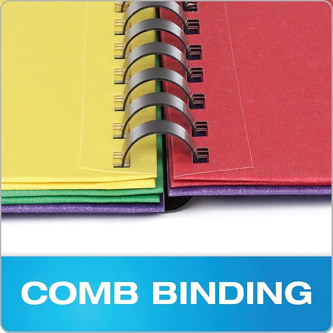 Oxford 8-Pocket Paper Folder, Letter Size, 200-Sheet Capacity, Multicolor, Red, Green, Yellow, Purple (99656), Multicilor, 8-1/2" x 11"