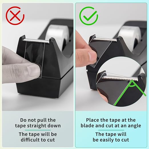 OWLKELA 6 Rolls Transparent Tape Refills, Clear Tape, All-Purpose Transparent Glossy Tape for Office, Home, School (Pack of 2)