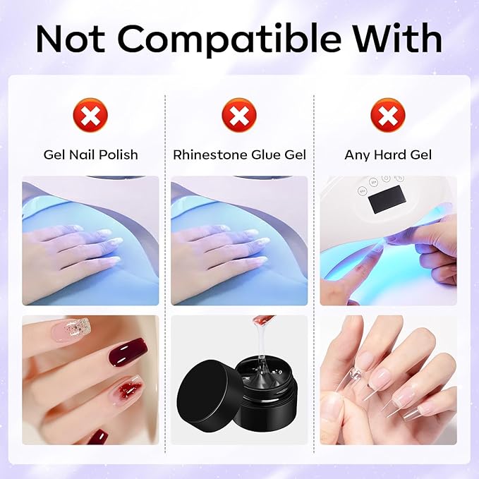 Makartt Press On Nail Glue Remover: Fast and Easy Adhesive Remover for Fake Nails Tips & Glue Off, Hema-Free Debonder Nail Remover Serum with 2 Dropper Applicators and 2 Cuticle Sticks, 30ml