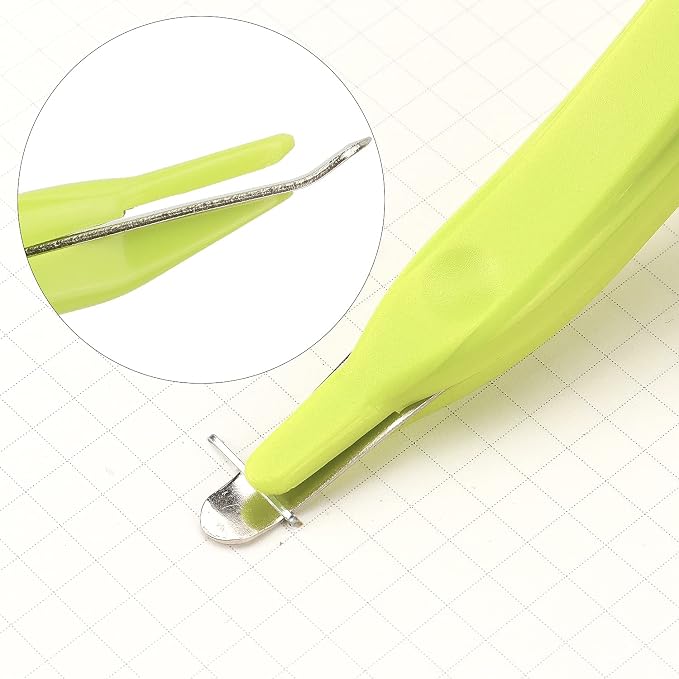 ZZTX Magnetic Staple Remover 3 Pack(Blue, Rose, Green) | Staple Removal Tool, Easy removal, No paper tear, 3-color set