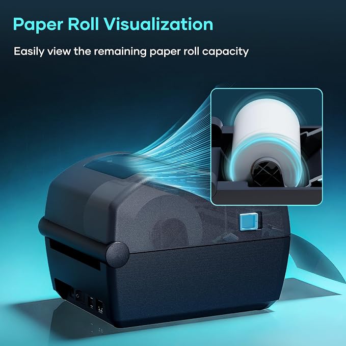 iD880 Direct Thermal Desktop Printer 203 dpi Print Width 4" USB Ethernet,Industrial Printer for Warehouse Shipping Label Barcode Address, Compatible with Amazon, Shopify, USPS & More