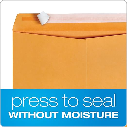 Columbian 9 x 12 Catalog Envelopes, 30 Pack, Document Envelopes with Self Seal Closure, Heavyweight 28 lb Paper, Self Sealing Envelopes for Mailing, Filing and Organizing, Brown Kraft