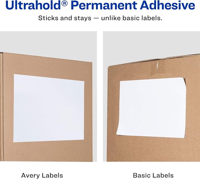 Avery TrueBlock Shipping Labels, Sure Feed, Permanent, 3-1/3" x 4", White, 120 Labels Total (32134) (Pack of 10)