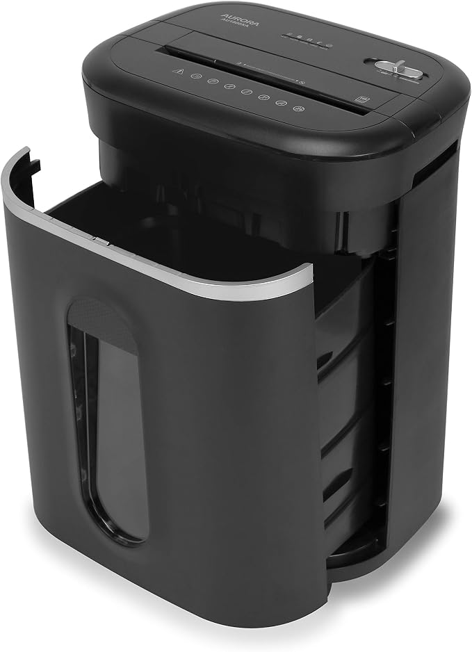 Aurora AU1800XA Anti-Jam 18-Sheet Crosscut Paper/CD and Credit Card Shredder/ 6-Gallon pullout Basket 30 Minutes Continuous Run Time