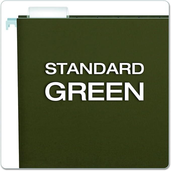 Pendaflex Recycled Hanging Folders, Legal Size, Standard Green, 1/5 Cut, 25/BX (81622)