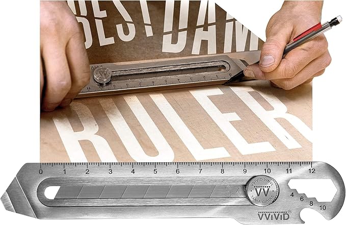 VViViD Best Damn Knife - Utility Blade - Guiding Tip, Stainless Steel Utility Blade and Multi-Function