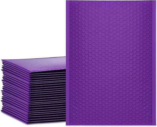 UCGOU Bubble Mailers 9.5x14.5 Inch Purple 25 Pack Poly Padded Envelopes Large #4 Mailing Packages Opaque Packaging Postal Self Seal Adhesive Waterproof Boutique Shipping Bags for Clothes