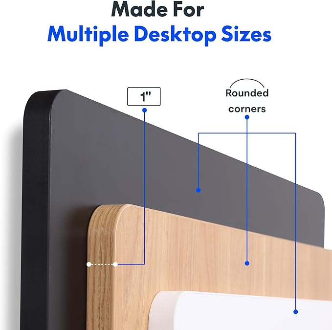 FLEXISPOT 60"x24" One-Piece Electric Standing Desk, 1" Thick Seamless Desktop for Home Office, Study & Multi-Monitor Setup, Black