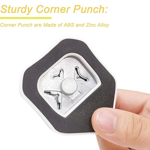 3 Pieces Corner Punch Corner Cutter Creative Pattern Corner Punch for DIY Projects Scrapbooking Photocards Business Card Making (Pink+Yellow+Purple)