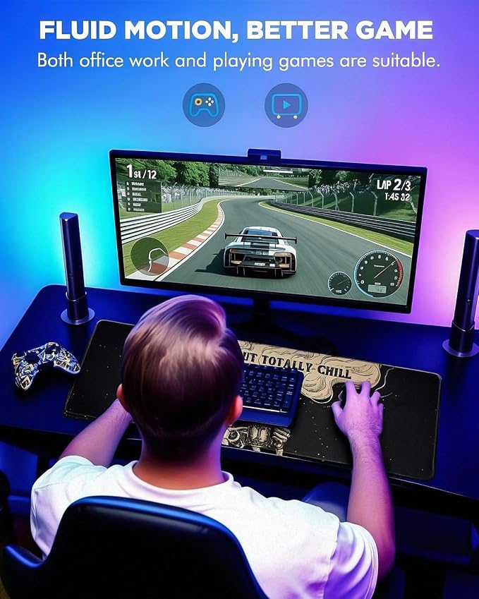 Mouse Pad, Desk Mat, 31.5x11.8in Large Mousepad, Skeleton | Desk Pad with Stitched Edge & Rubber Non-Slip Bottom, Gaming Mouse Pad, Extended Mousepad for Home, Office