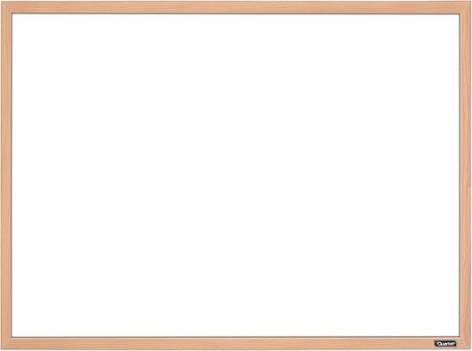 Quartet Whiteboard, 17" x 23" Dry Erase Board, White Board, Oak Finish Frame (35-380372Q)