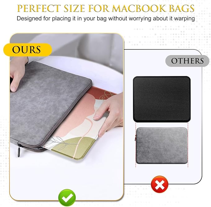 JIKIOU Mouse Pad with Non-Slip Rubber Base, Premium-Textured & Washable Computer Mousepad with Stitched Edges, Mouse Pads for Computers, Laptop, Gaming, Office & Home, 10.2 x 8.3 in Rose