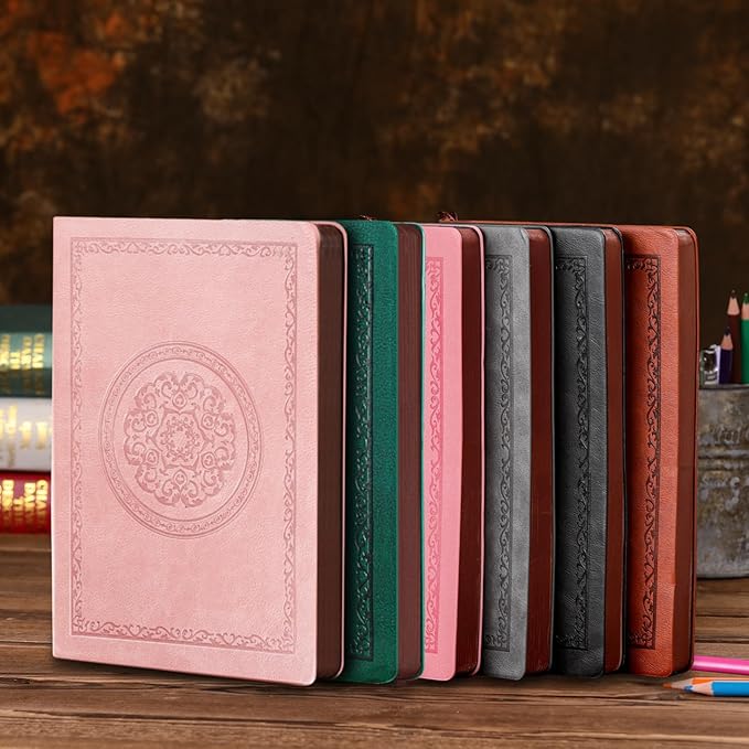 2026 Leather Vintage Journal Notebook,300 Pages,Leather Softcover Lined Journal Notebooks for Women Men,Notebook Journals for Writing Travel,Business,Office,8.5'' X 11.3''