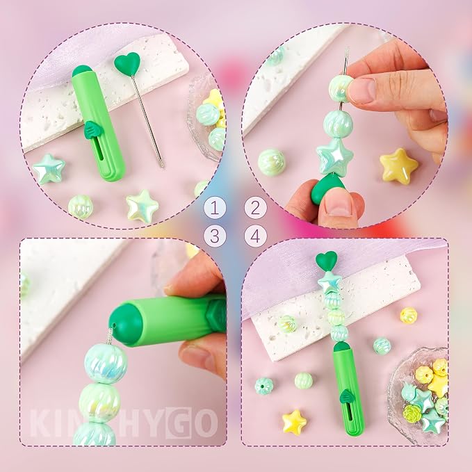 16 Pack Beadable Letter Openers Blanks Heart Metal | Beaded Envelope Opener for Slitter Mail 16 Colors