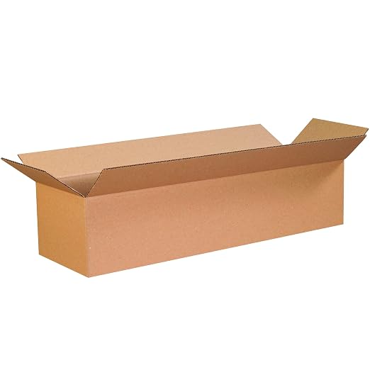 BOX USA Shipping Boxes 26"L x 6"W x 6"H 25-Pack Long Corrugated Boxes for Moving, Shipping, Mailing, Packing, Packaging and Storage