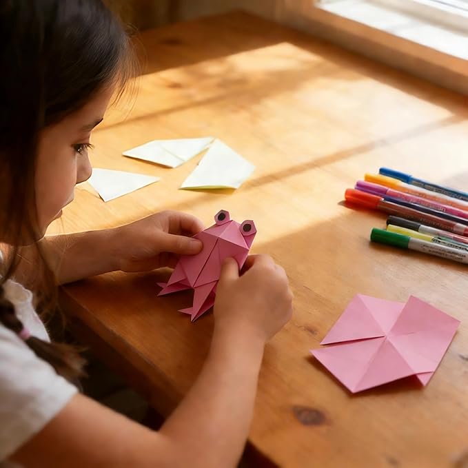 Pink Paper 8.5 x 11 Colored Printer Paper, Colorful Copy Paper Letter Size, Lightweight Color Construction Paper for Arts Crafts DIY Origami School Office Supplies