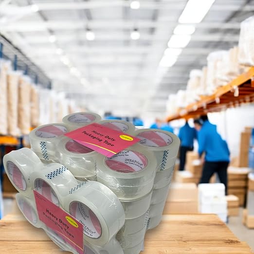 iMBAPrice Sealing Tape - 1 Box of Premium (36 Roll of 110 Yards) 36x330 Feet Long 2" Wide Ultra Clear Shipping Packaging Tape | 3,960 Total Yards, Heavy Duty Shipping, Strong Adhesive Carton Sealing, For Moving, Mailing & Storage