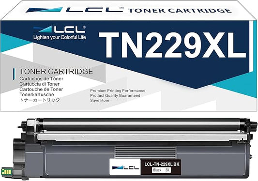 LCL TN229XL TN229 Black High Yield Toner Cartridge Replacement for Brother TN-229XL TN-229 TN229XLBK for MFC-L3780CDW HL-L3280CDW HL-L3220CDW MFC-L3720CDW HL-L3295CDW HL- L3300CDW Printer (1-Pack)