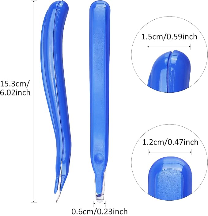 ZZTX Magnetic Staple Remover 3 Pack(Blue, Rose, Green) | Staple Removal Tool, Easy removal, No paper tear, 3-color set