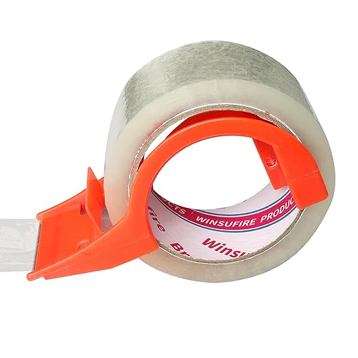 Heavy Duty Packing Tape for Shipping, Scotch Tape,Total 390Y, 1.88 inch x 65 Yards,6 Pack Clear Packing Tape, Scotch Packaging Tape with Dispenser
