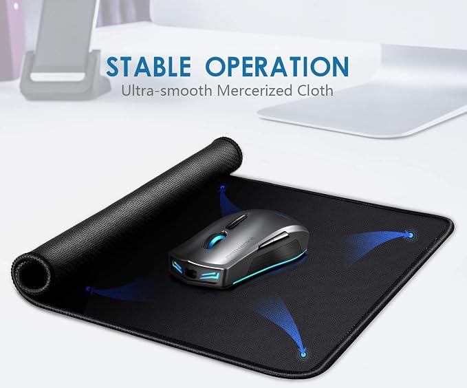 TONOS Mouse Pads 8 3/4 x 11 in with Stitched Edges and Non-Slip Rubber Base, Premium Textured Mouse Mat for Computers, Laptop, Gaming, Office & Home (12 pcs)