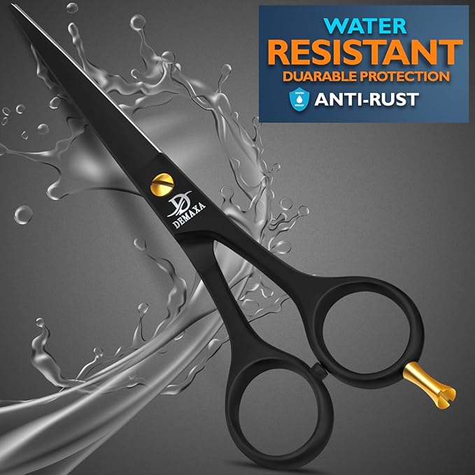 Professional Hair Scissors 6.5 Inch - Premium High Carbon Stainless Steel Barber Salon Hair Shears for Haircut Scissors - Ergonomic Design Super-Sharp Hair cutting Shears Blades