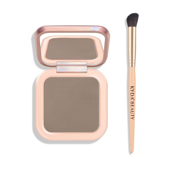 KYDA Cool Tone Contour Palette, Buildable Matte Face Contour Pressed Powder, Ultra-fine Lightweight Blendable Formula, Multiuse Baked Bronzer Makeup-COOL TONED